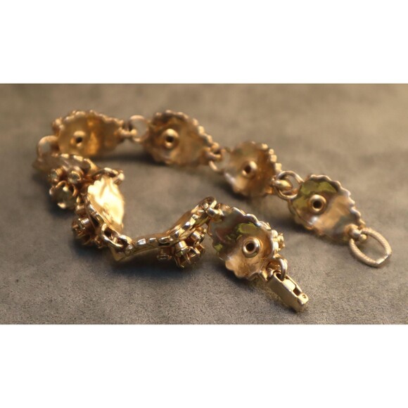 Vintage Rhinestone Multi Level Bracelet - Picture 5 of 5
